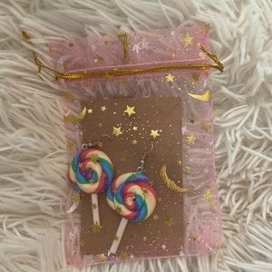 Rainbow Lollipop earrings